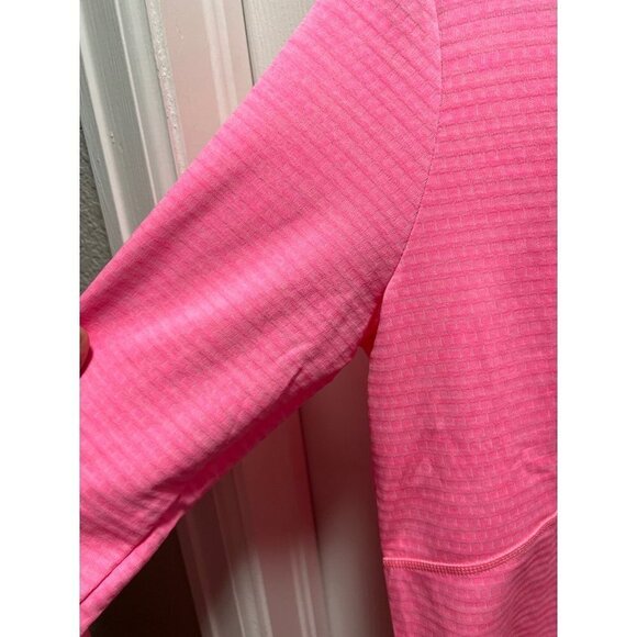 Nike Golf | Neon Highlighter Fluorescent Pink 1/4 Zip Women's Sz L - Picture 4 of 10
